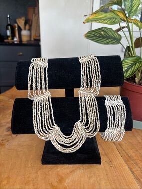 Handmade Beaded Necklace and Bracelet